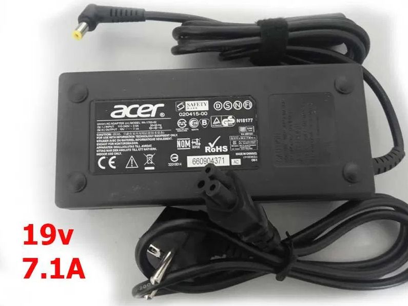 Зарядка Acer 19v 7.1A на игровой ноутбук - блок питания