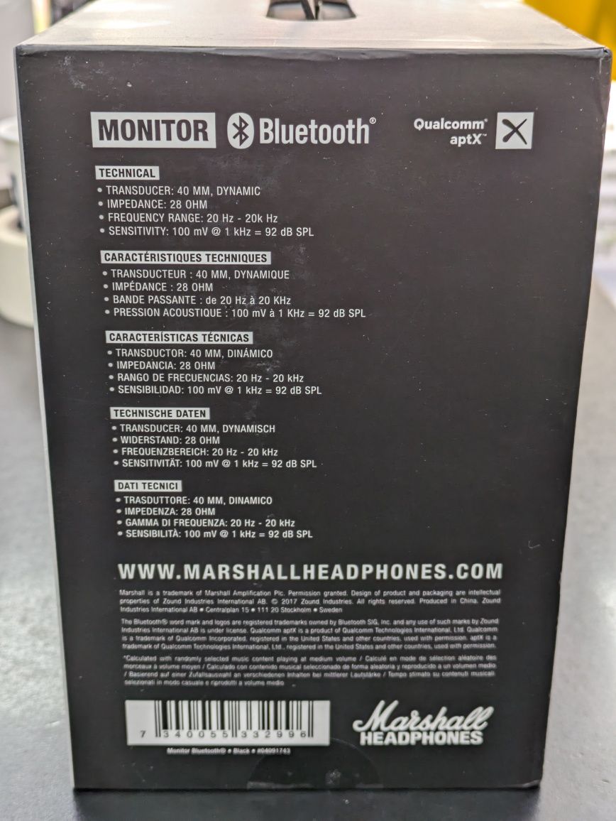 Marshal Monitor BT безжични слушалки