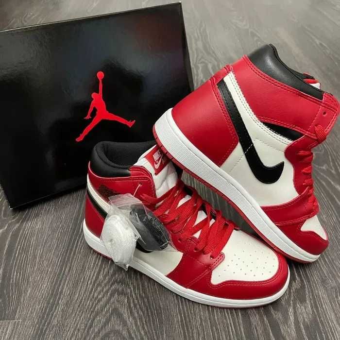 Adidasi unisex Jordan 1 High Red | Noi cu cutie