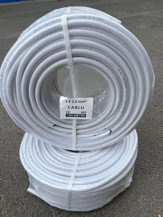 Cablu de curent, cupru lițat 3x2,5 MYYM