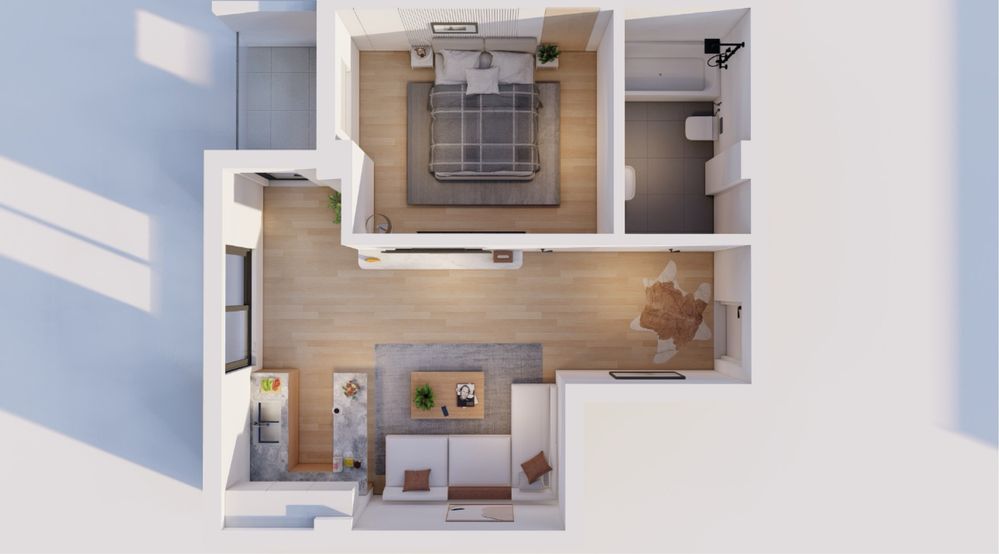 Apartamente 2 Camere | 50 mp | Central | Direct de la dezvoltator