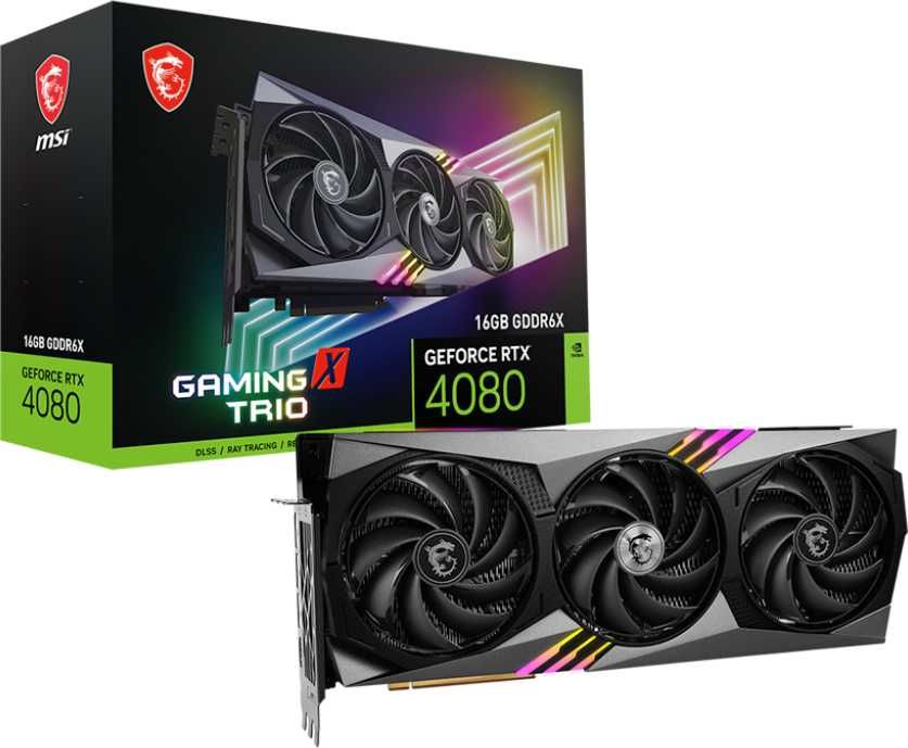 Видео карта MSI GeForce RTX 4080 SUPER 16GB GAMING X TRIO