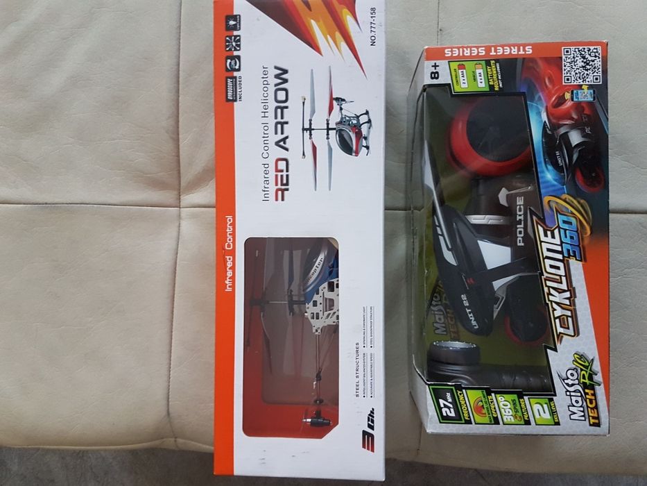 Хеликоптер и циклон 360 с дистанционни