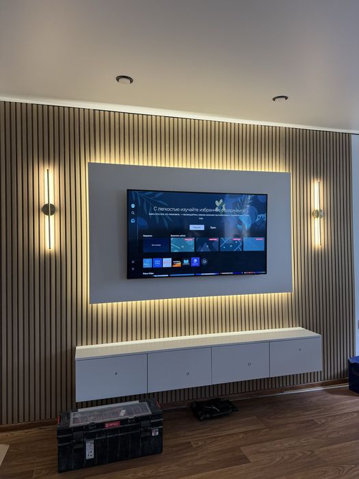 Кронштейн для телевизора 1400 тг. Установка тв с кронштейном по городу