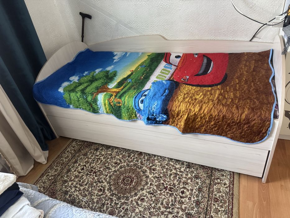 Детская кровать двухъярусная выдвижная