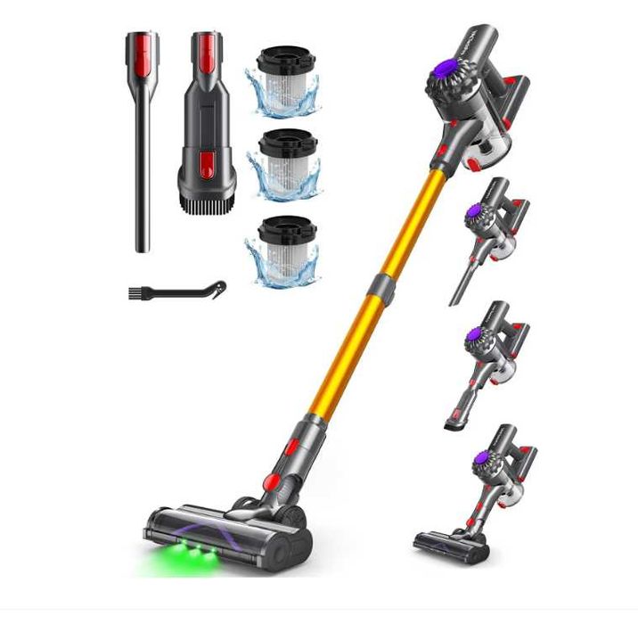 Aspirator vertical, VACTechPro, V15, fără fir, 35 Kpa, 35 minute