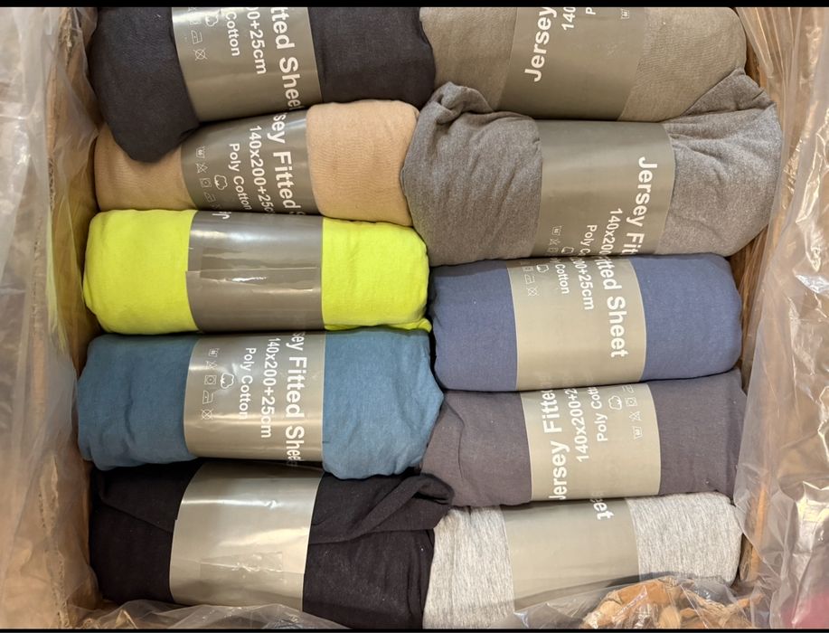 Cearsaf de pat cu elastic bumbac Jersey 140x200 cm+ 5 cm div culori