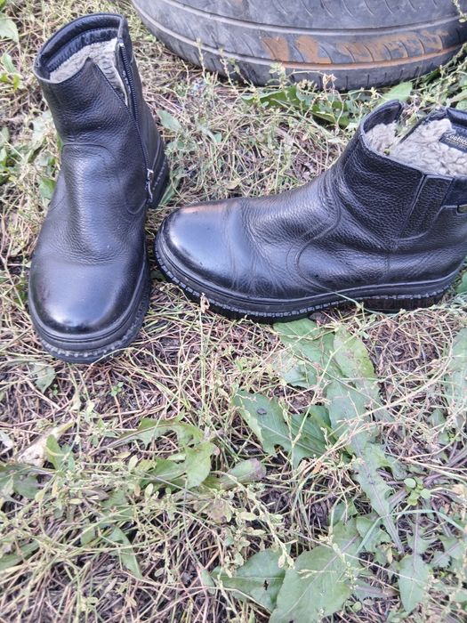 Мужские сапожки кожа ,мех,натуральный 41р