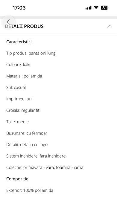 Pantaloni cargo cu buzunar, NIKE, masura 156-166 cm