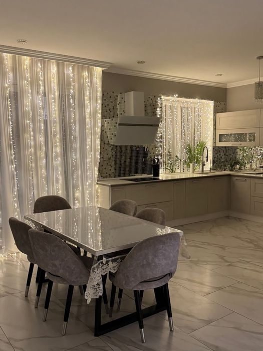 Хвойная Лапа Гирлянда Занавес  Штора