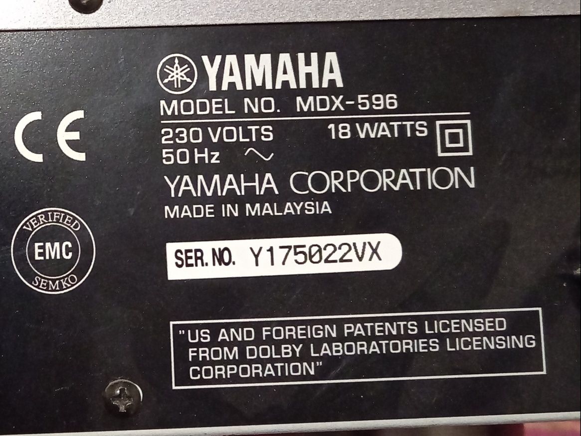 Yamaha MDX-596 minidisk holati zur.