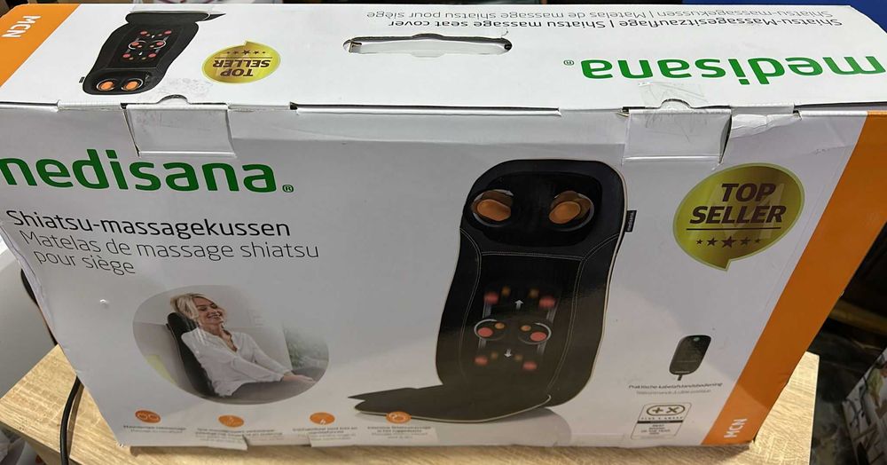 Scaun de masaj Medisana Shiatsu MCN, functie de incalzire , negru