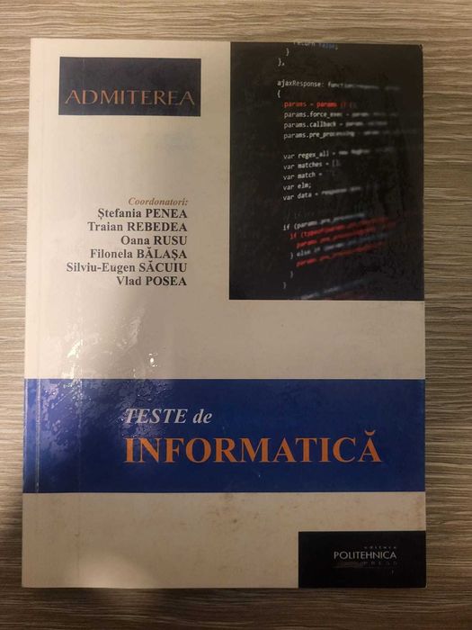 Culegeri Admitere Politehnica Matematica + Informatica