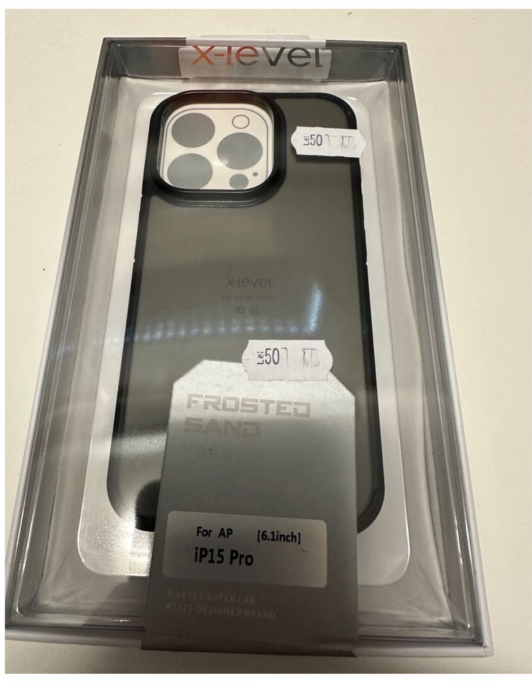 Iphone 15 15 PRO MAX PLUS - Husa Xlevel Frosted Sand Margine Silicon