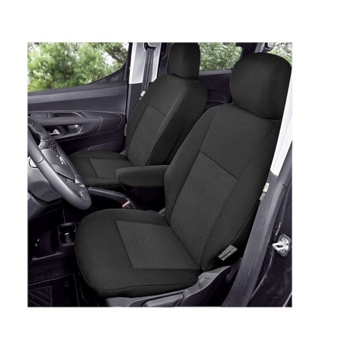 Set huse scaune auto Kegel Tailor Made pentru Peugeot Rifter, Partner Van dupa 2019, Citroen Berlingo 3 dupa 2019, Opel Combo E dupa 2019, Toyota Proace City, fata + spate, bancheta spate 2+1