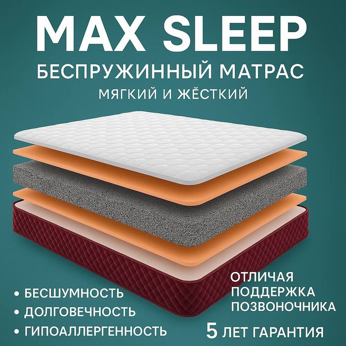 Беспружинные матрасы