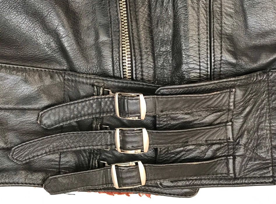 Geaca neagra barbati piele HARRO pilot rocker moto motor chopper biker