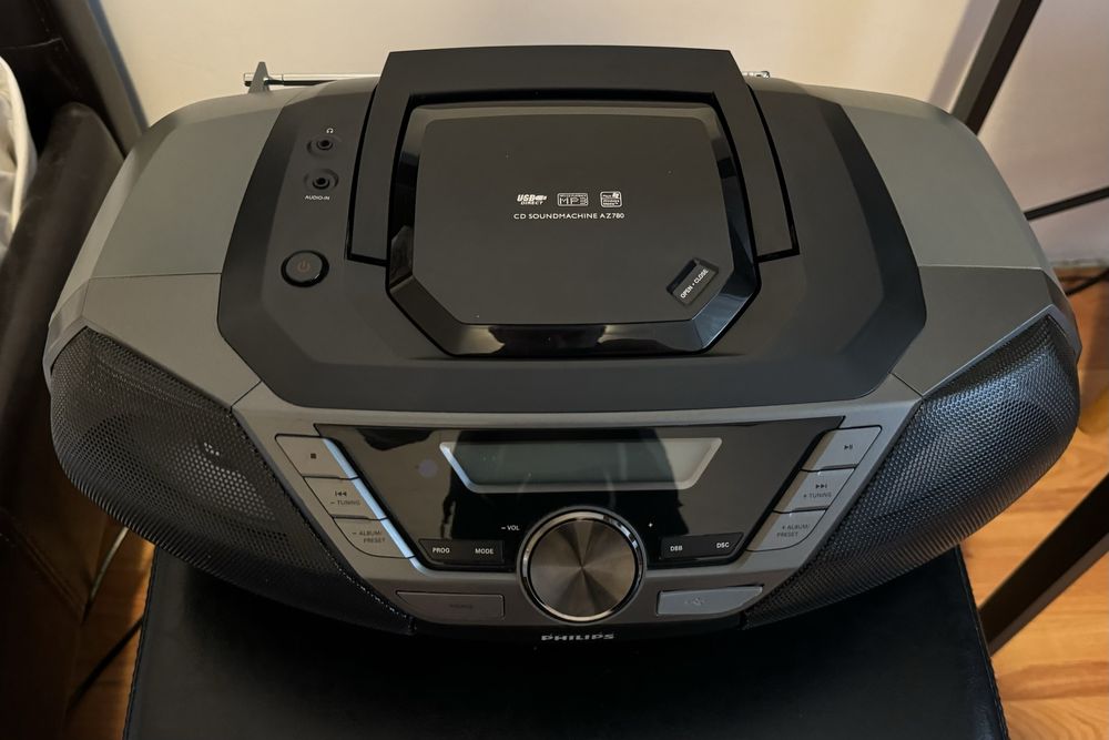 Microsistem audio Philips AZ780/12, CD, MP3-CD, USB, FM, Telecomanda