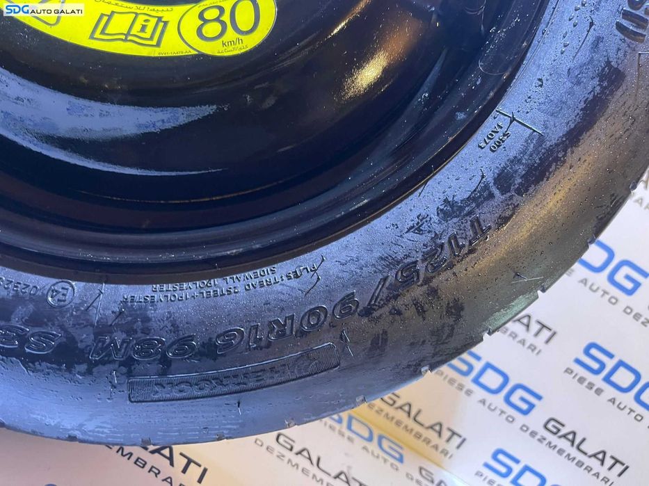 Roata Janta Tabla Rezerva Slim T125 90 16 R16 Ford Focus 2 2004 - 2010 Cod 8V41-1A479-AA