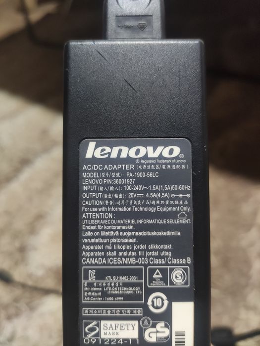 Блок питания для ноутбука Lenovo  PA-1900-56LC