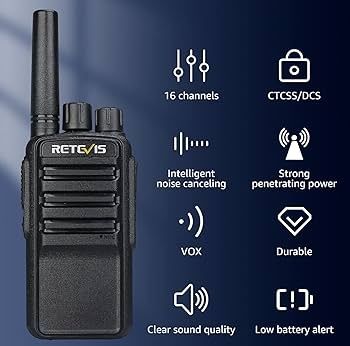 Retevis NR610 Walkie Talkie pentru adulți, PMR446 Walkie Talkie reîncă