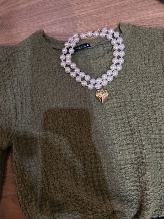 Блуза  зелена зара zara