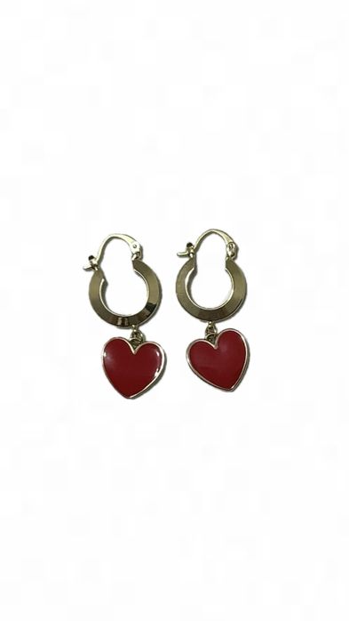 Серьги с сердечком