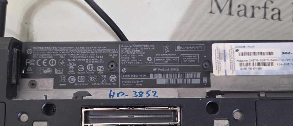 Laptop core i3 - Hp ProBook 6560b - functional,instalat