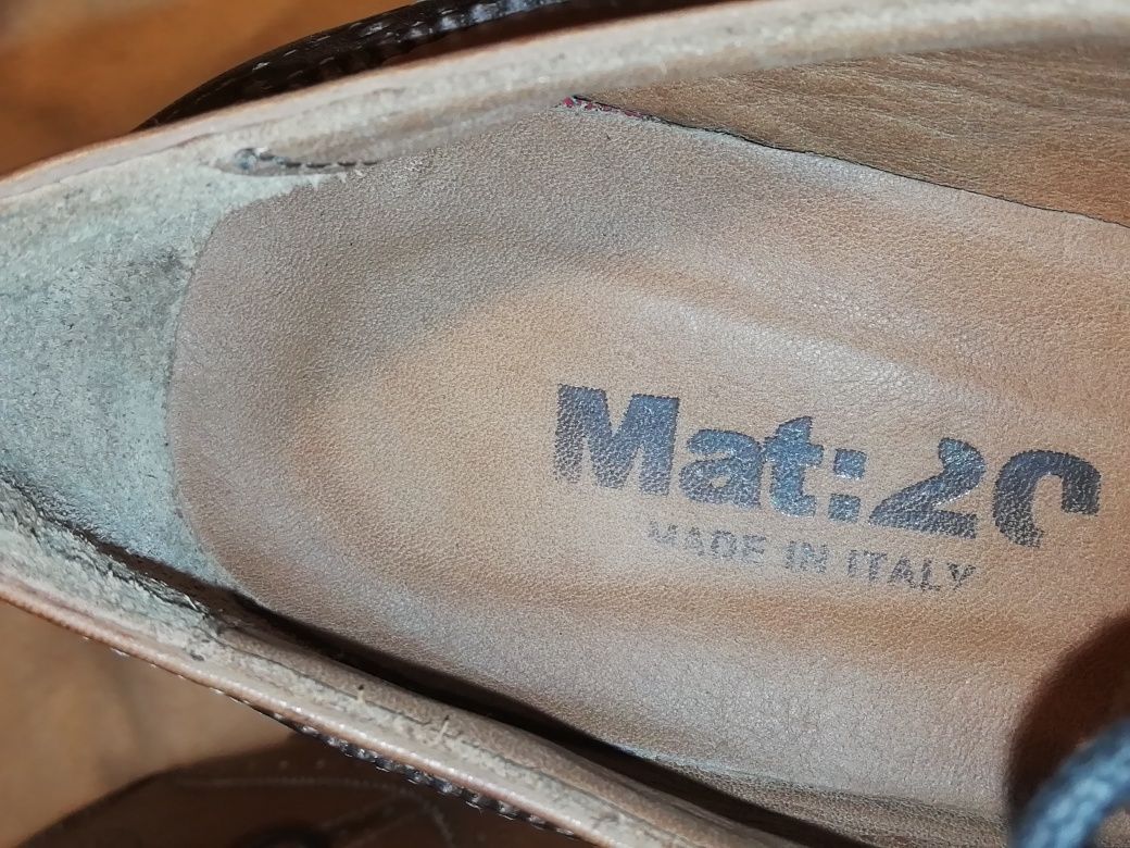 Pantofi piele Mat : 20 nr. 38 - noi