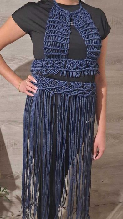 Плажен комплект макраме