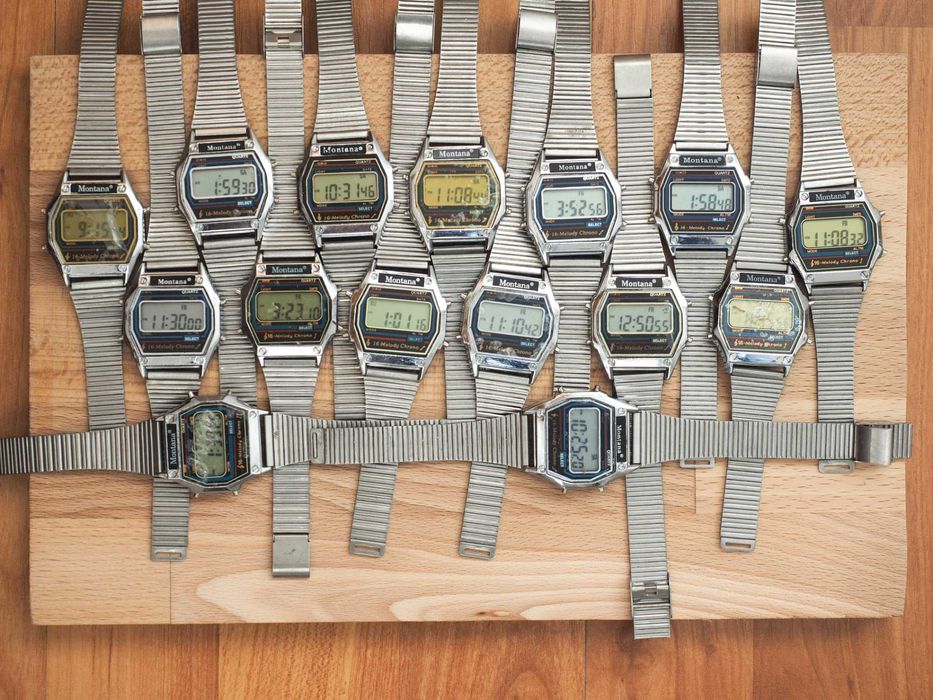Ceasuri electronice Montana, noi, funcționale – 15 bucăți disponibile