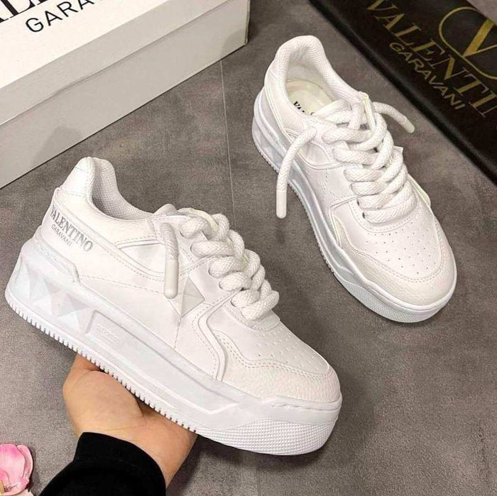 Adidași Valentino albi unisex