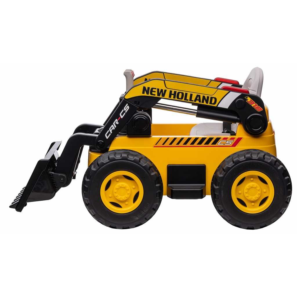 Buldozer Electric pentru copii 2-6 Ani New Holland C5 140W 4x4 #Galben