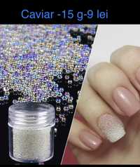 Stickere iarna capete freza caviar pentru manichiura unghii