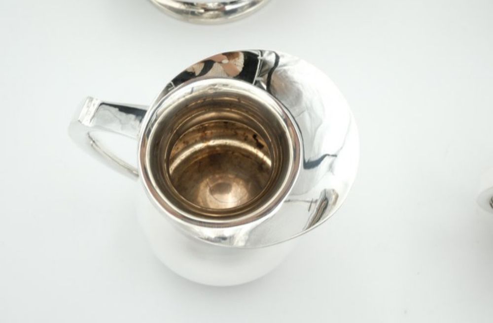 Японски сребърен сервиз за кафе/чай 950