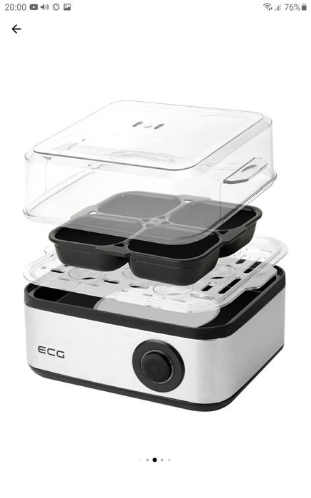 Aparat de fiert si prajit oua,500 W, 8 oua fierte, 4 oua prajite, nou