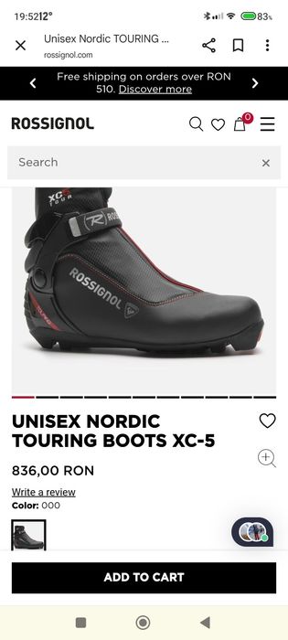 Clăpari Rossignol Nr 44 ( 42 43 real ) schi ski fond