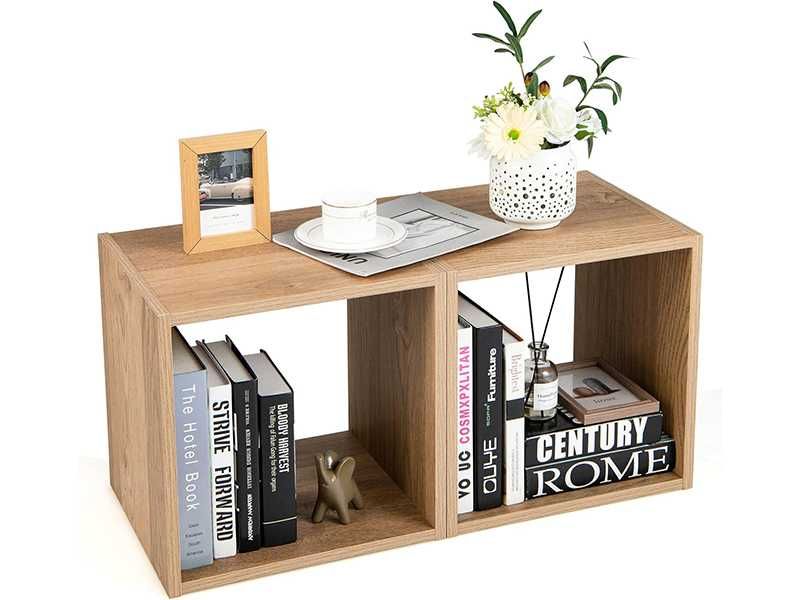 НОВИ! Етажерка куб дъб крафт 35x35x30 см