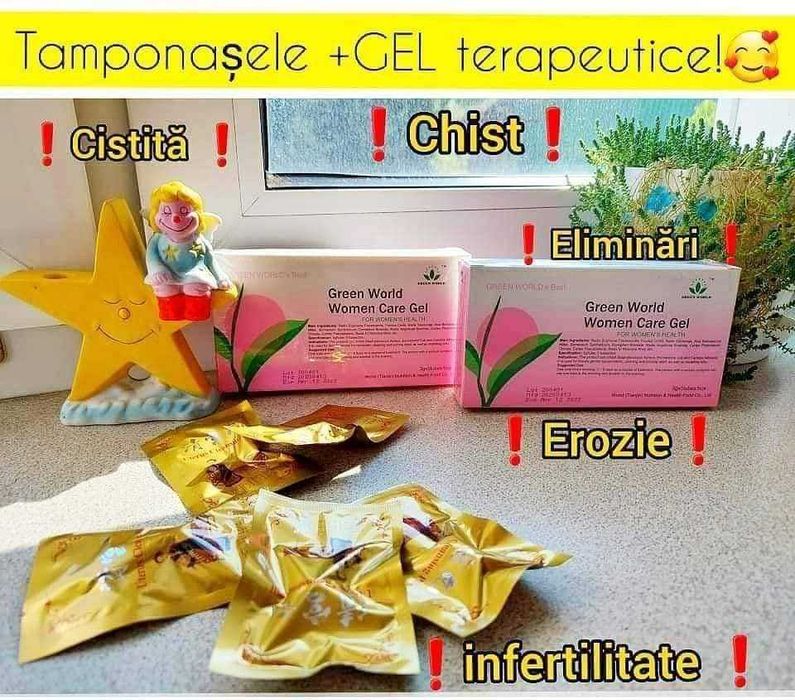 Gel Bactericid    Set Ginecologic   Green World