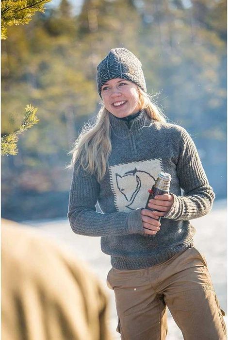 FJALLRAVEN Оригинален дамски вълнен пуловер размер L