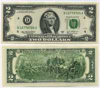 Банкнота от 2 (два) долара. 2 USD