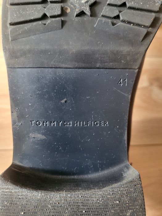 Оргинални боти Tommy Hilfiger от естествена кожа