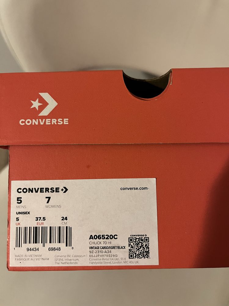 Кецове Converse All Star Chuck Tailor Beige-Limited
