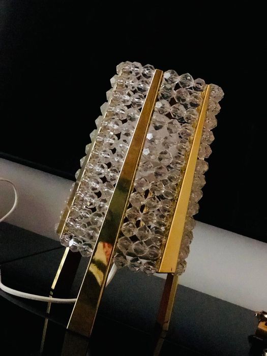 Mid century lampa de masa teak
