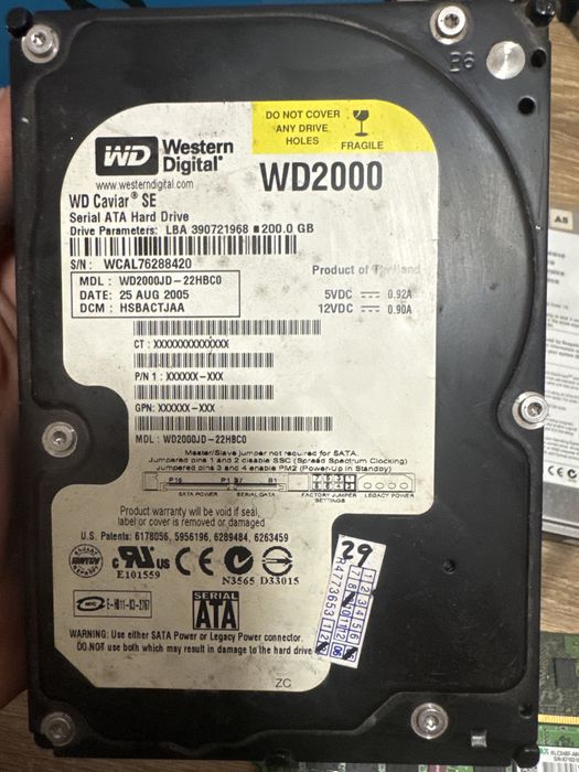 Hdd Western Digital 200 GB