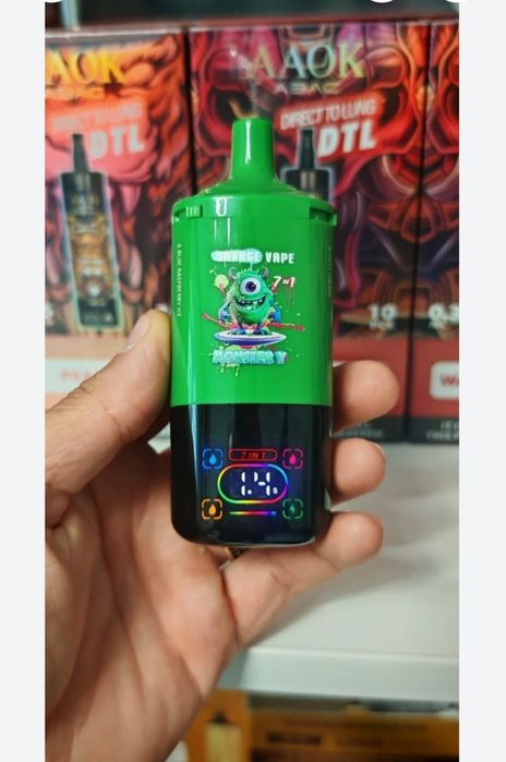 Pachet 3 Bucati Vape 80.000 Puffs 7 Arome Reincarcabil Display