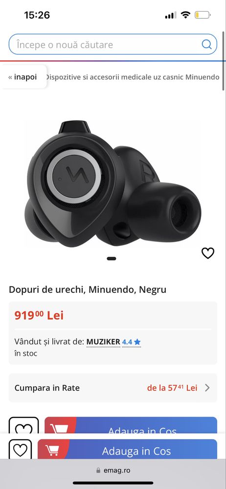 Dopuri De Urechi Minuendo Lossless Earplugs