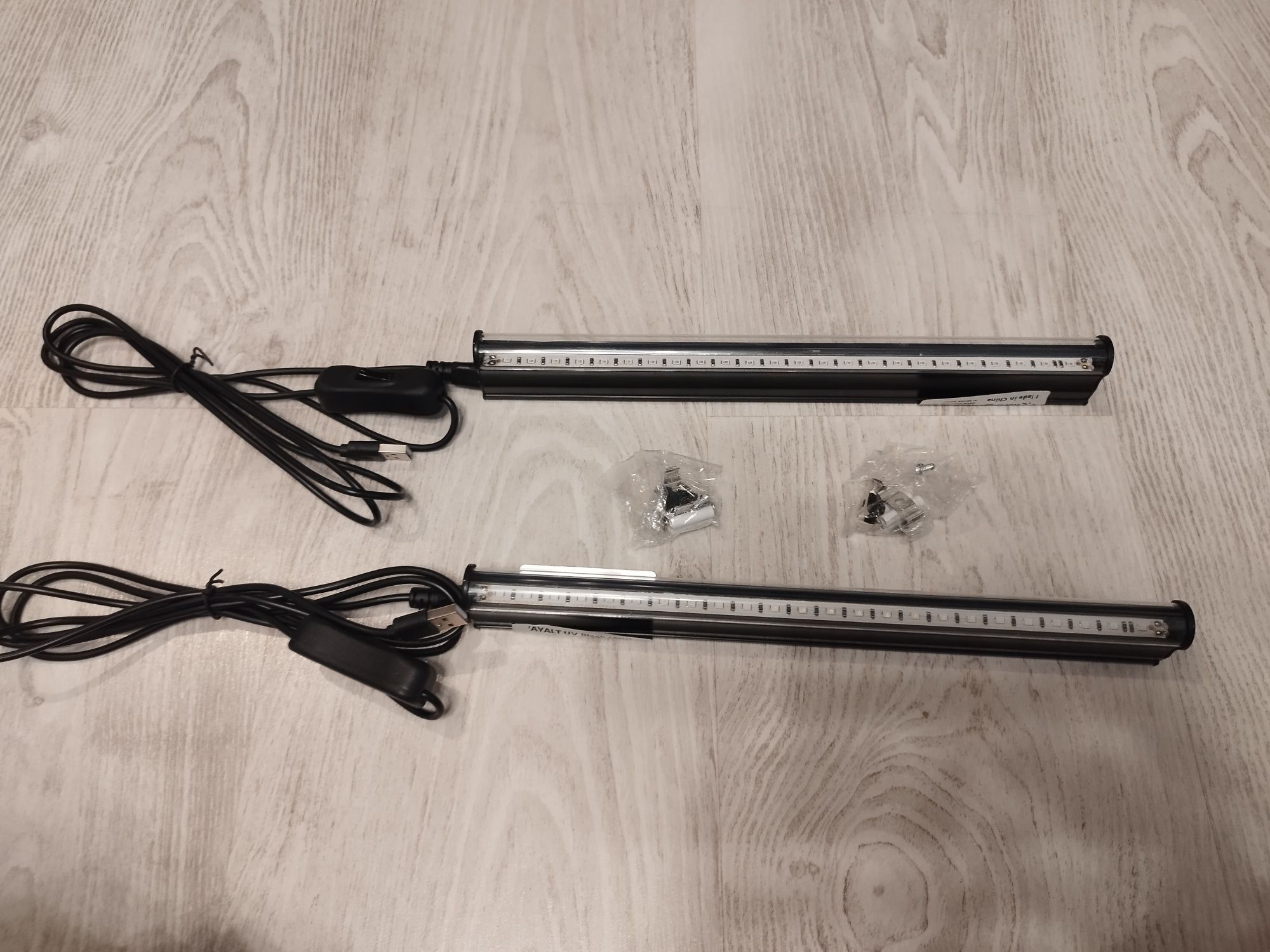 Lampă UV LED VAYALT, set 2 bucăți, 8W USB - disco etc