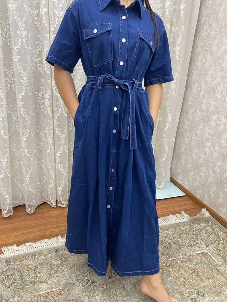 Платья джинсовая