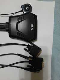 Comutator Video 2 PC-uri - DVI cu 2-PORTURI USB Model CS22D